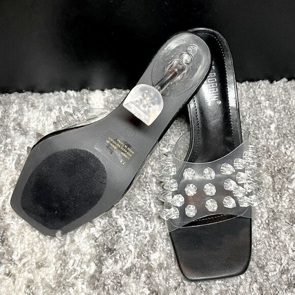 NIB Spike Crystal Stiletto Heels - Picture 10 of 11